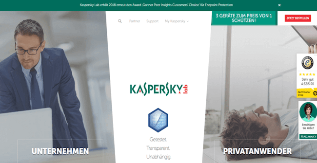 Kaspersky Bewertung